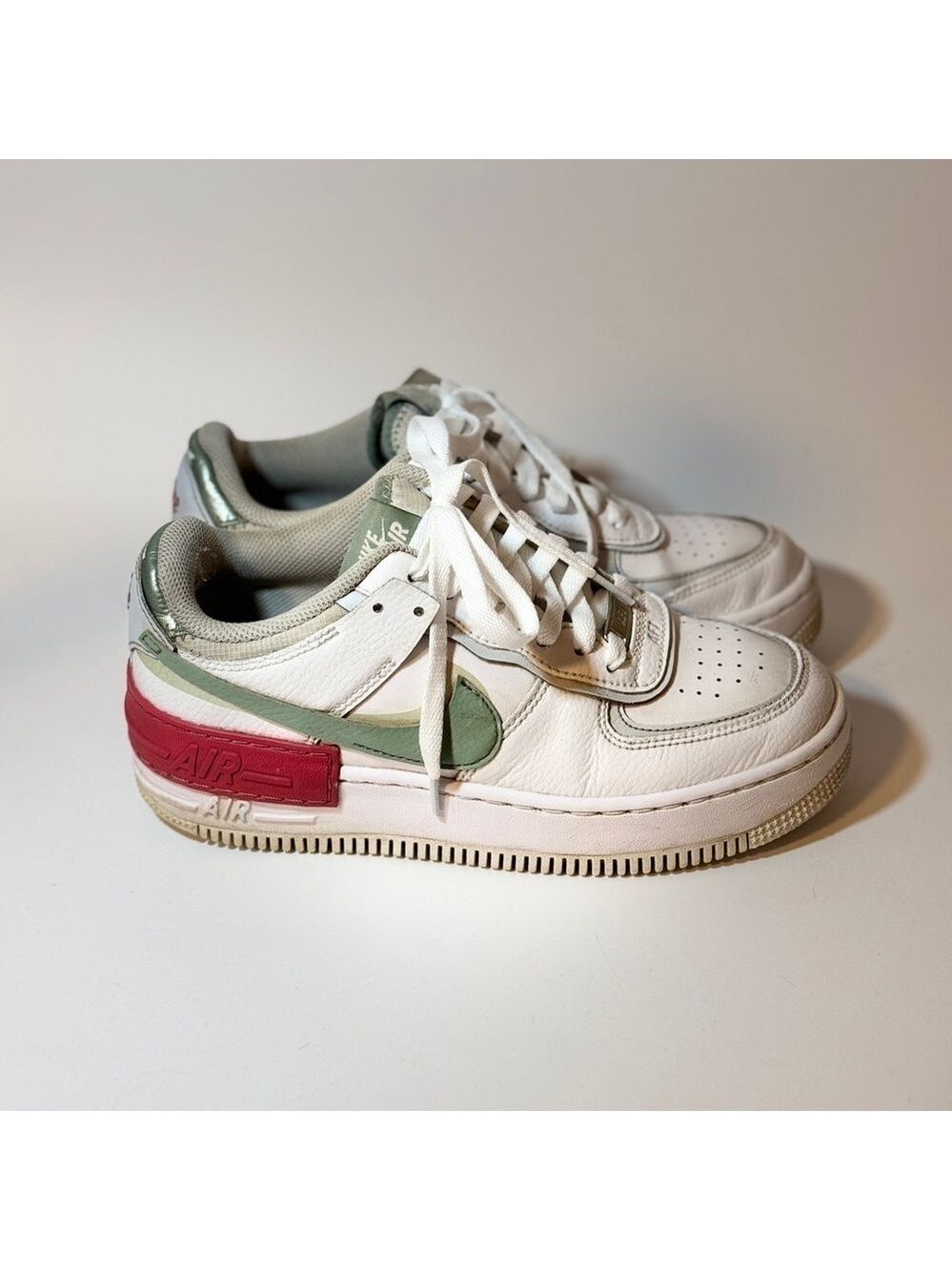 Nike Air Force 1 Athletic Shoes with Chunky Sole